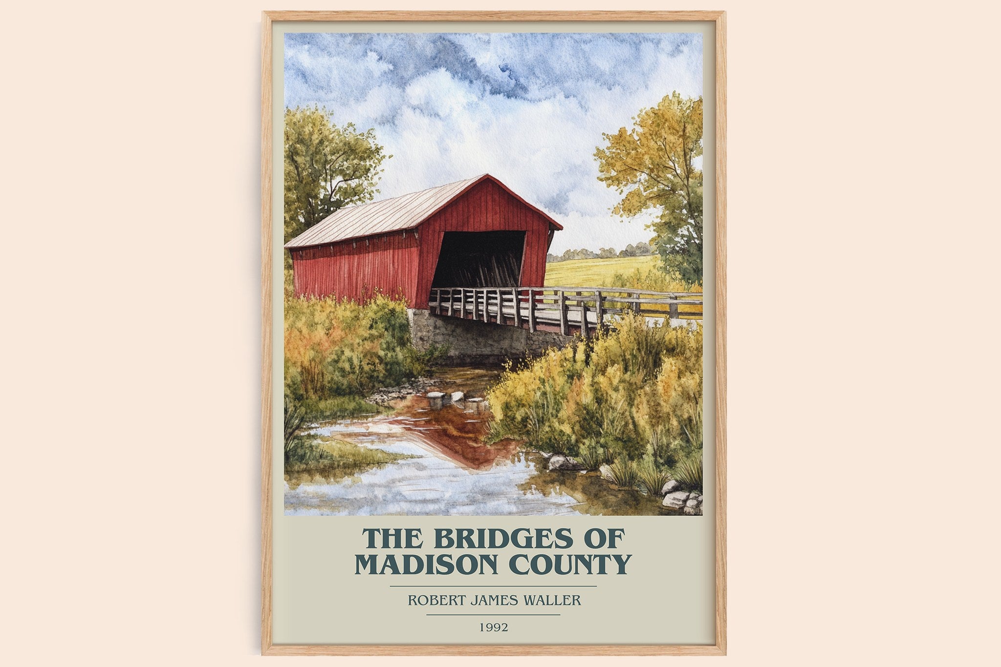 The Bridges of Madison County Book Cover Poster by Robert James Waller