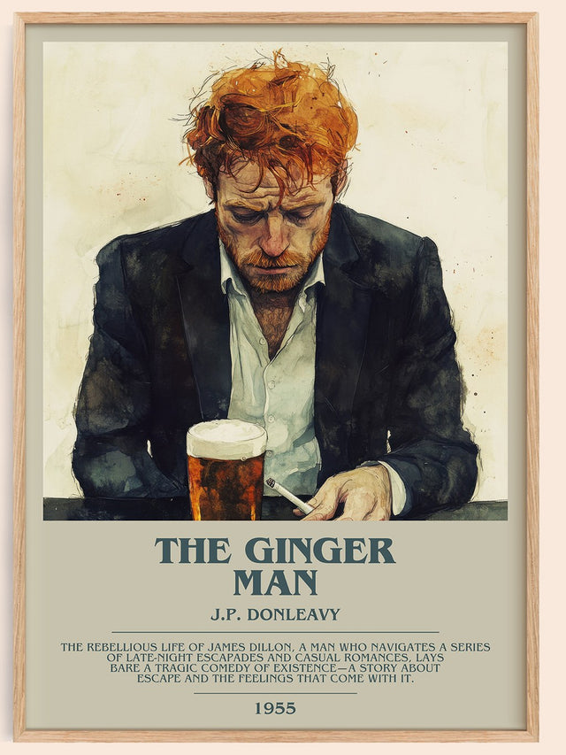 The Ginger Man Bookish Wall Art by J.P. Donleavy