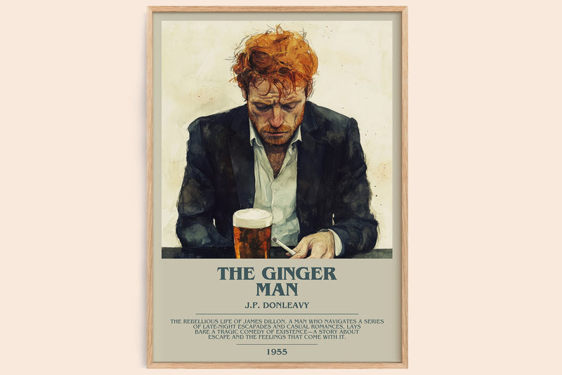 The Ginger Man Bookish Wall Art by J.P. Donleavy (Modern style)