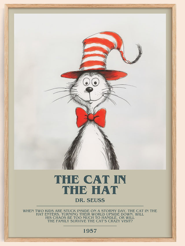 The Cat in the Hat Bookish Wall Art by Dr. Seuss