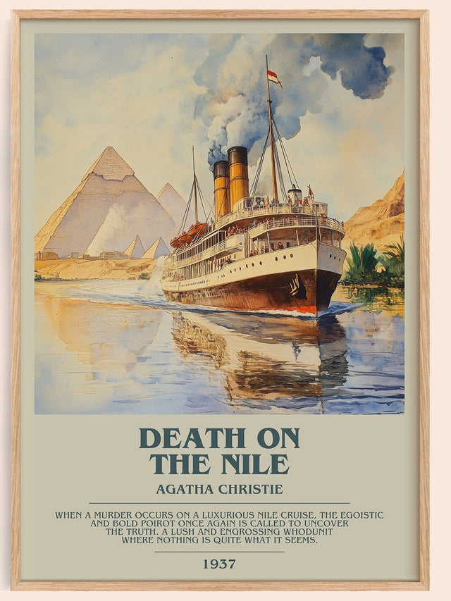 Death on the Nile Bookish Wall Art by Agatha Christie