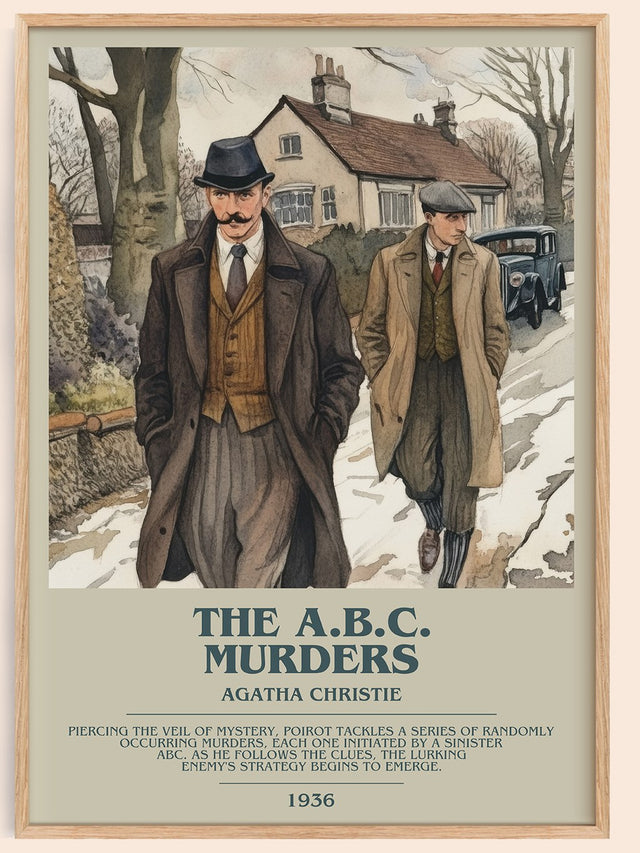 The A.B.C. Murders Bookish Wall Art by Agatha Christie
