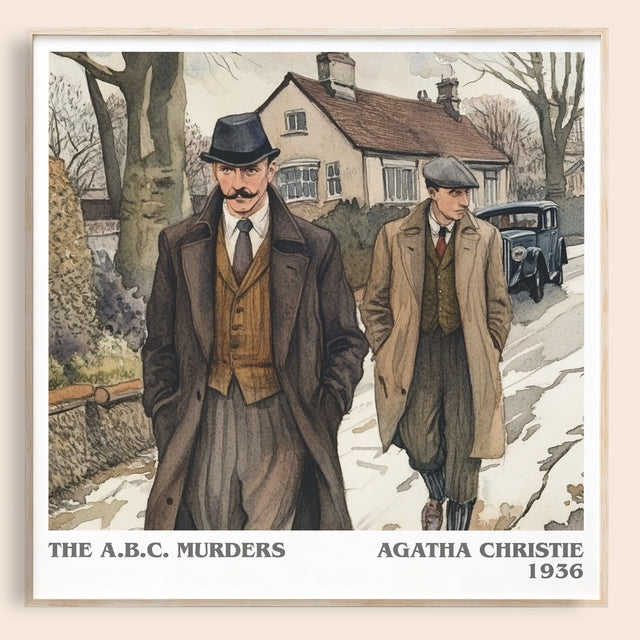 The A.B.C. Murders Literary Art Print by Agatha Christie