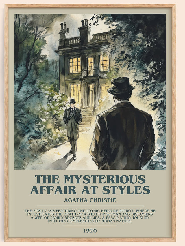 The Mysterious Affair At Styles Bookish Wall Art by Agatha Christie