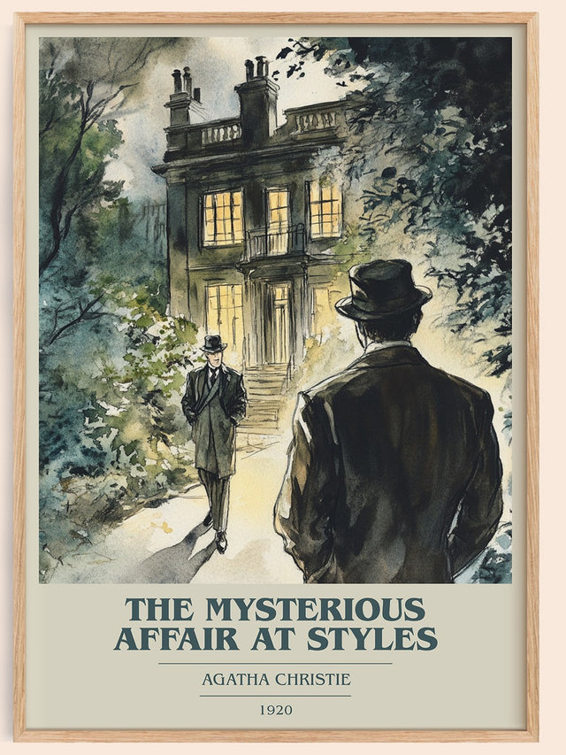 The Mysterious Affair At Styles Book Cover Poster by Agatha Christie