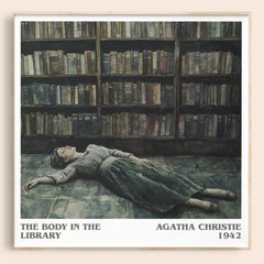 The Body in the Library Literary Art Print by Agatha Christie