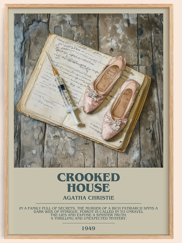 Crooked House Bookish Wall Art by Agatha Christie