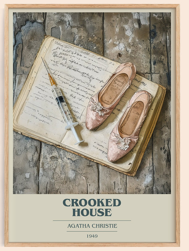 Crooked House Book Cover Poster by Agatha Christie