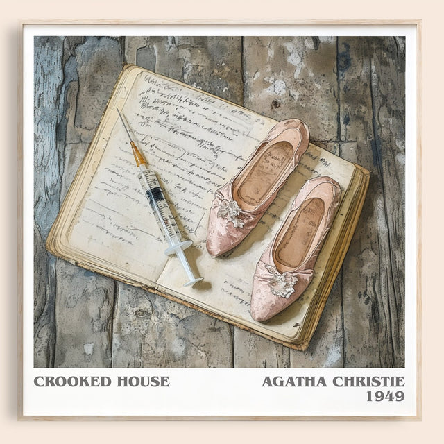 Crooked House Literary Art Print by Agatha Christie