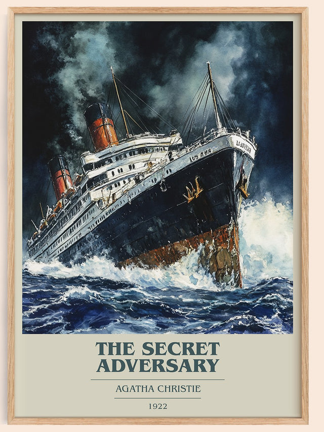 The Secret Adversary Book Cover Poster by Agatha Christie