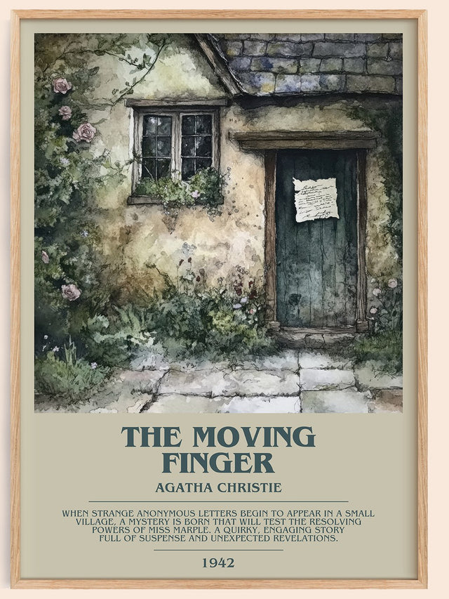 The Moving Finger Bookish Wall Art by Agatha Christie