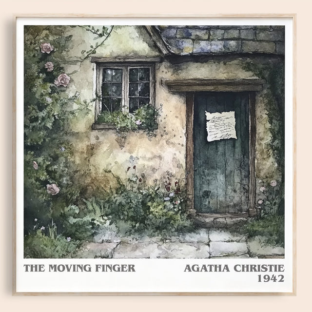 The Moving Finger Literary Art Print by Agatha Christie