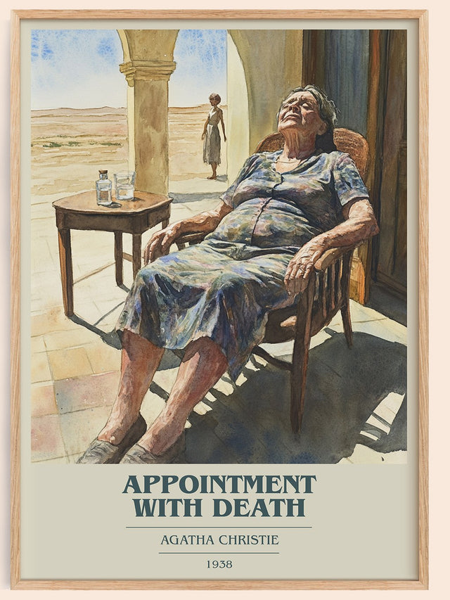 Appointment with Death Book Cover Poster by Agatha Christie