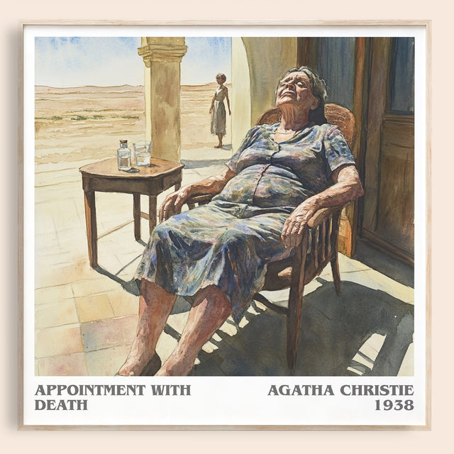 Appointment with Death Literary Art Print by Agatha Christie