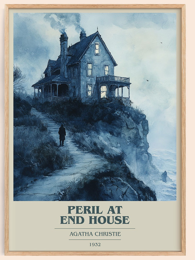 Peril at End House Book Cover Poster by Agatha Christie