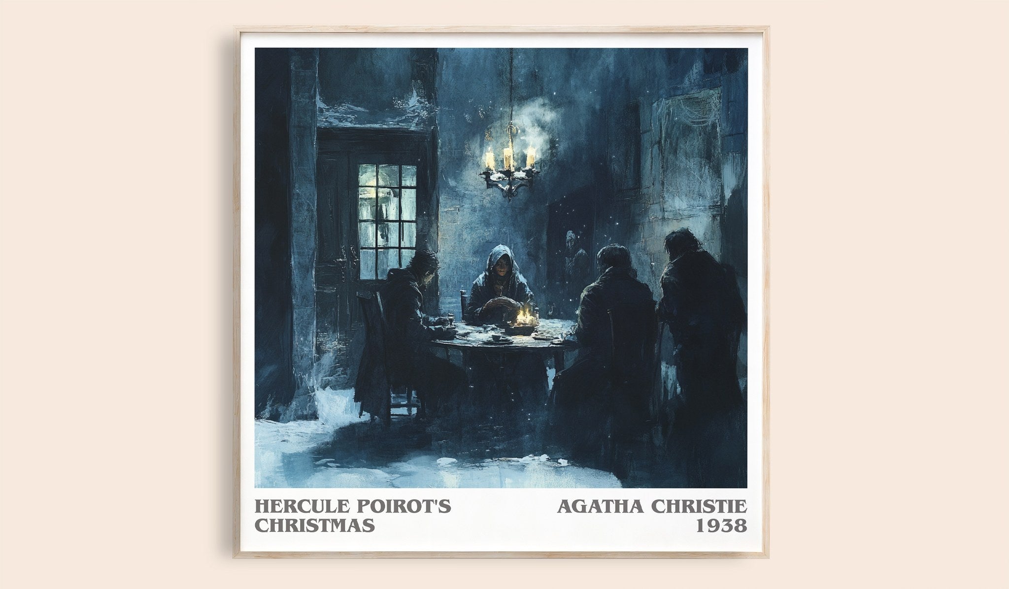 Hercule Poirot's Christmas Literary Art Print by Agatha Christie