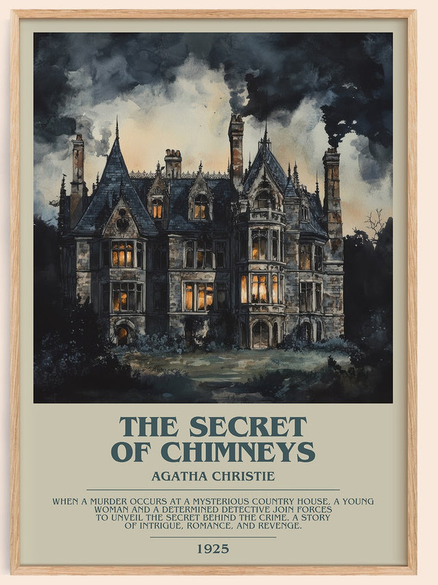 The Secret of Chimneys Bookish Wall Art by Agatha Christie