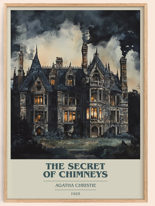 The Secret of Chimneys Book Cover Poster by Agatha Christie