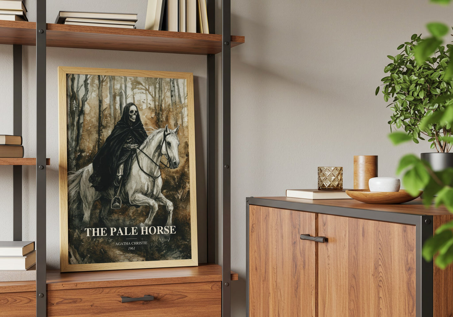 The Pale Horse book watercolour illustration paper finish options – matte satin gloss