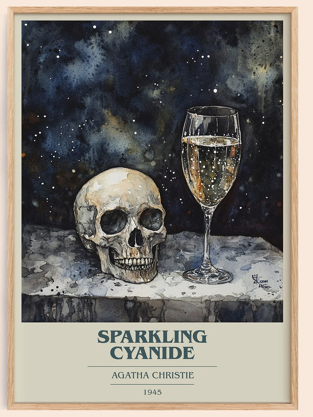 Sparkling Cyanide Book Cover Poster by Agatha Christie