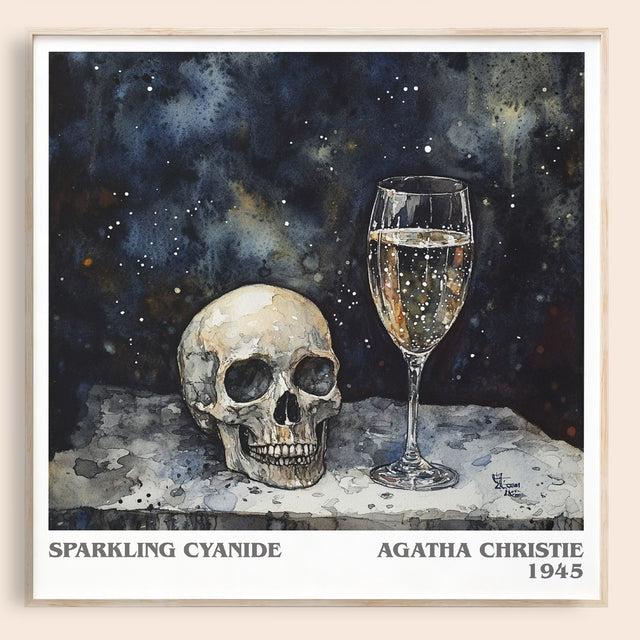 Sparkling Cyanide Literary Art Print by Agatha Christie