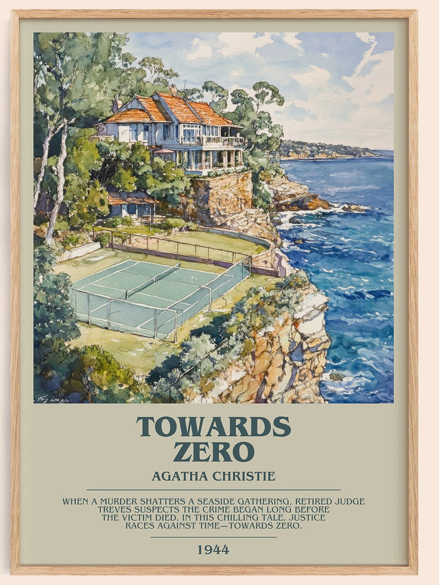 Towards Zero Bookish Wall Art by Agatha Christie