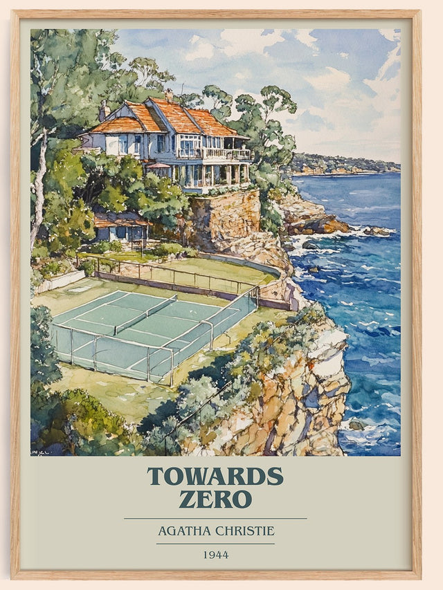 Towards Zero Book Cover Poster by Agatha Christie