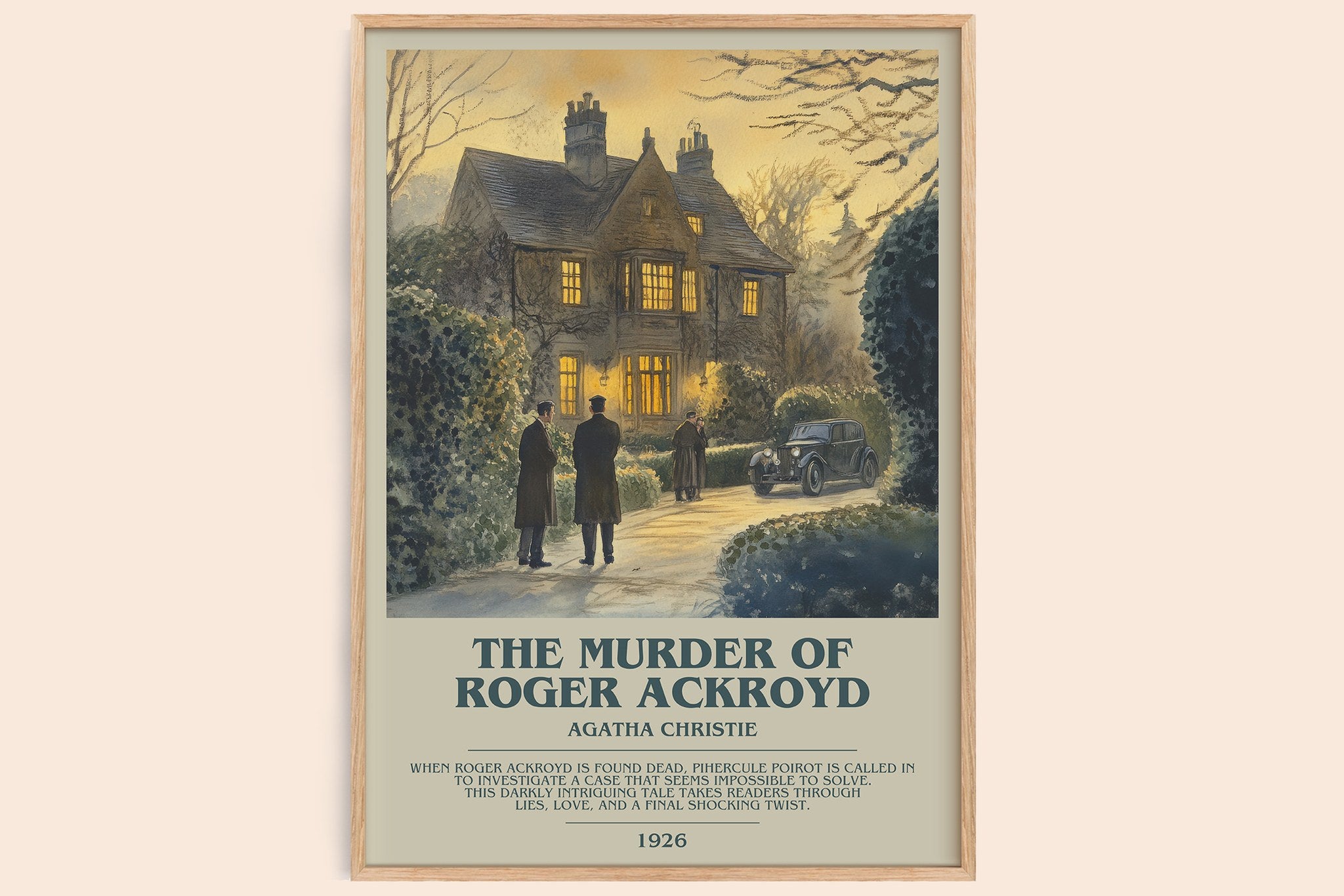 The Murder of Roger Ackroyd Bookish Wall Art by Agatha Christie