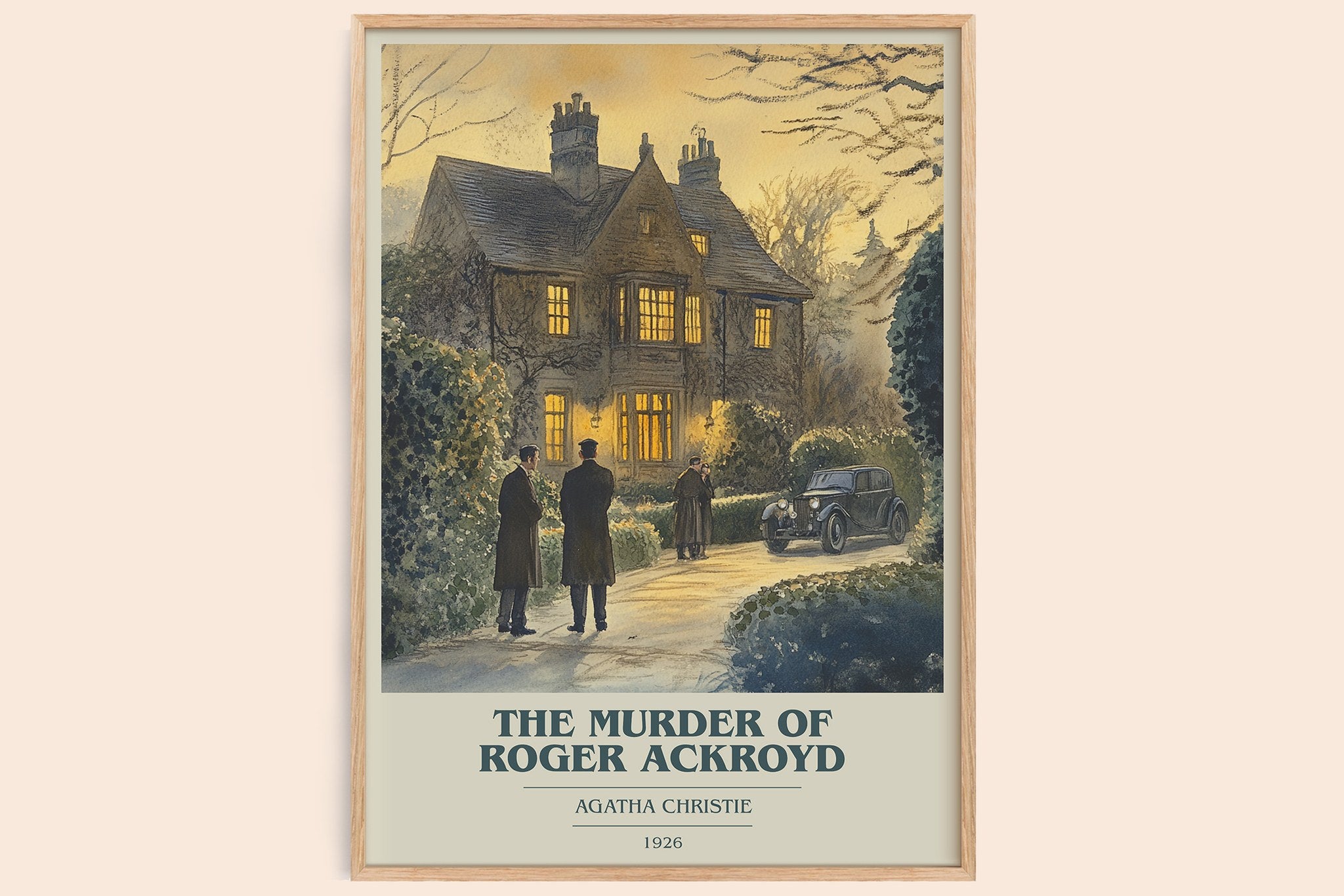 The Murder of Roger Ackroyd Book Cover Poster by Agatha Christie