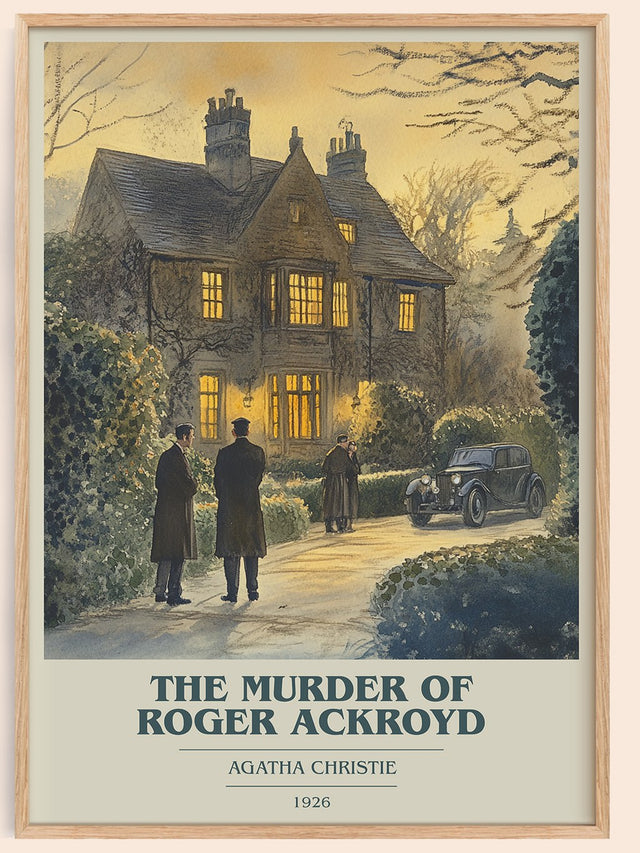 The Murder of Roger Ackroyd Book Cover Poster by Agatha Christie
