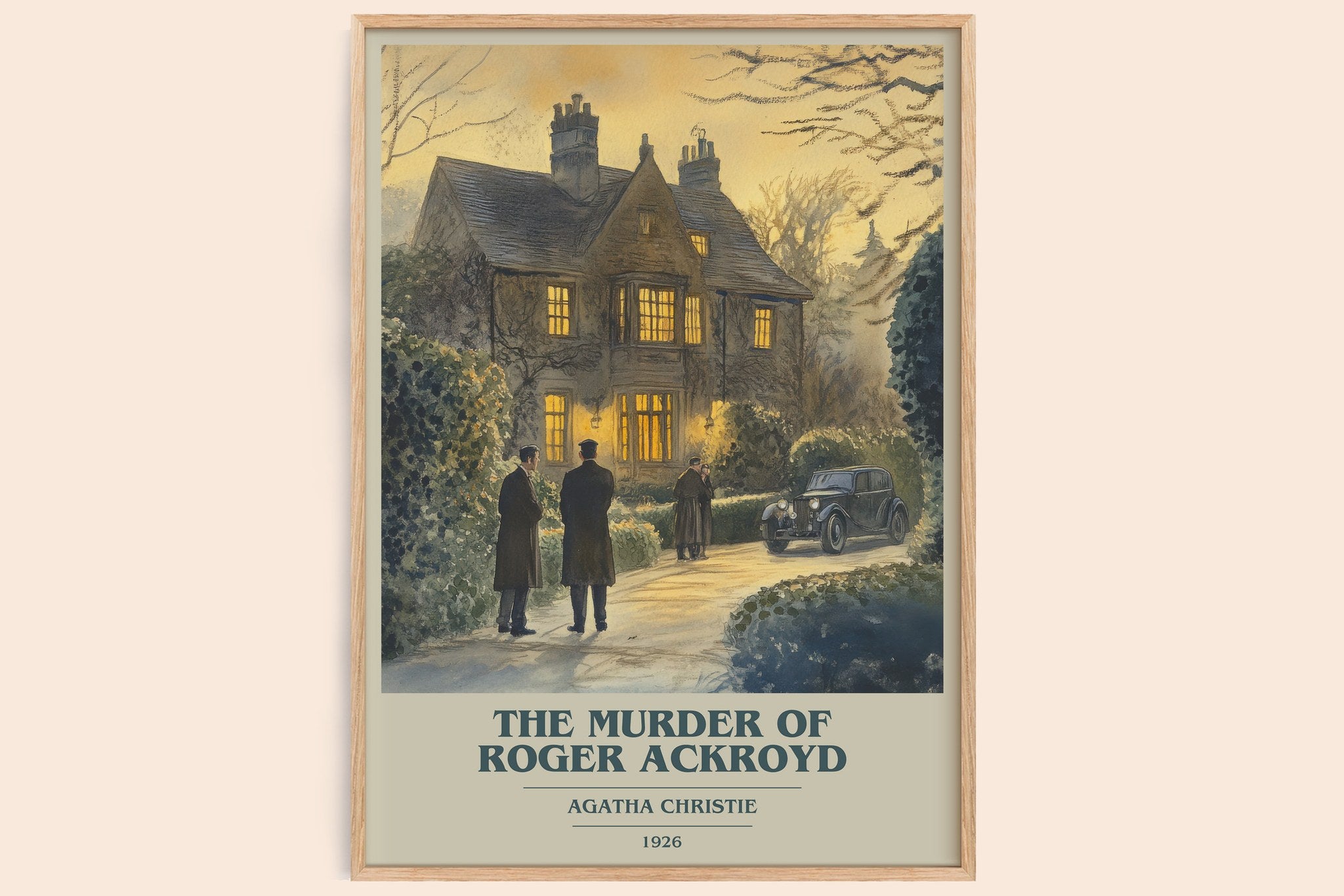 The Murder of Roger Ackroyd Book Cover Poster by Agatha Christie