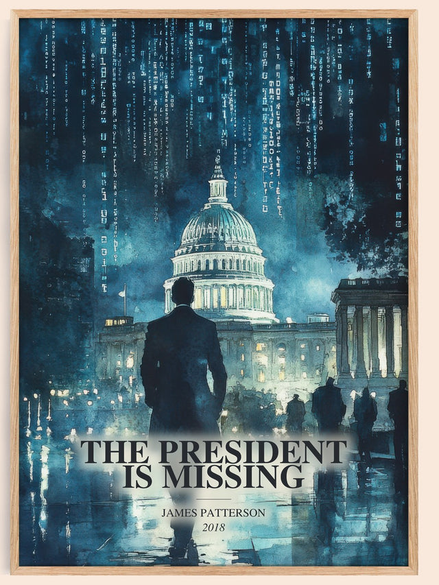 President Is Missing Book Watercolour Illustration by James Patterson