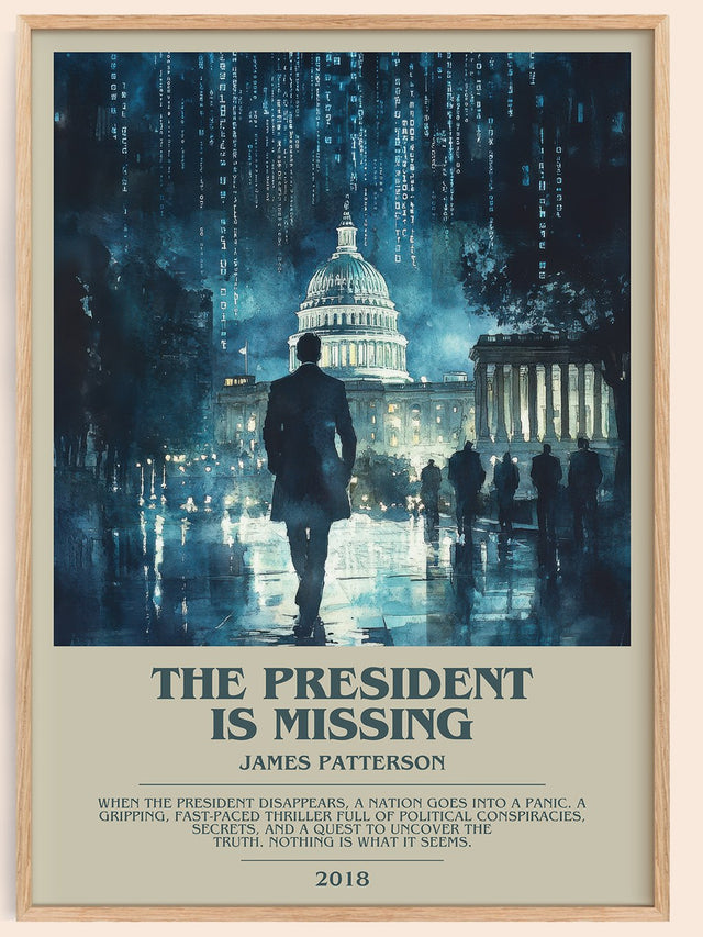 The President Is Missing Bookish Wall Art by James Patterson
