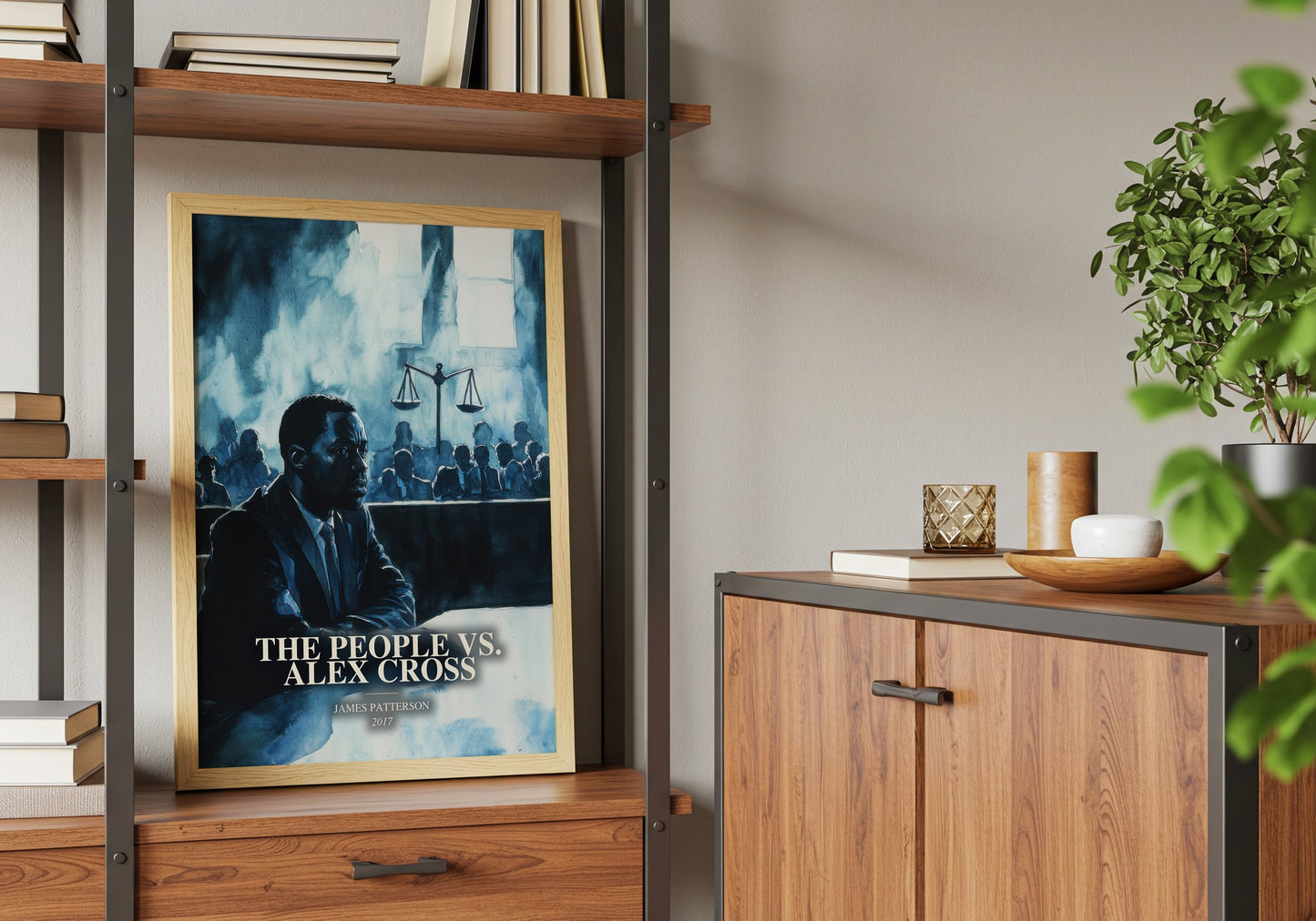 The People Vs. Alex Cross book watercolour illustration paper finish options – matte satin gloss