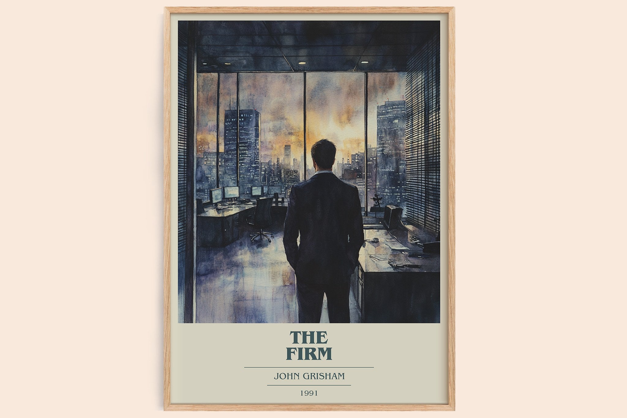 The Firm Book Cover Poster by John Grisham