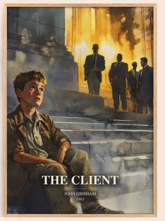 The Client Book Watercolour Illustration by John Grisham