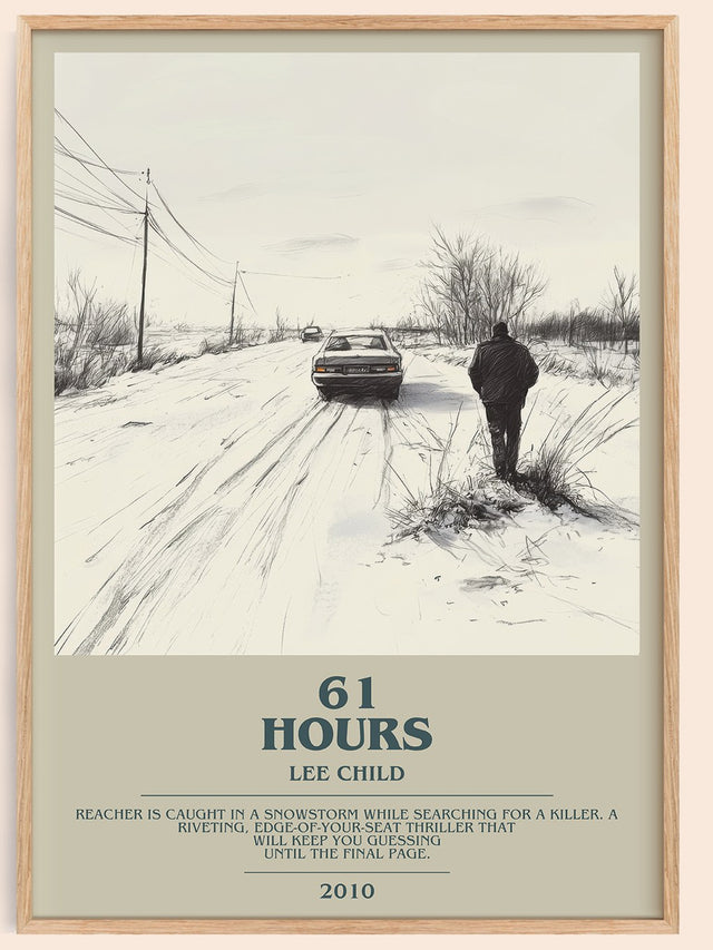 61 Hours Bookish Wall Art by Lee Child