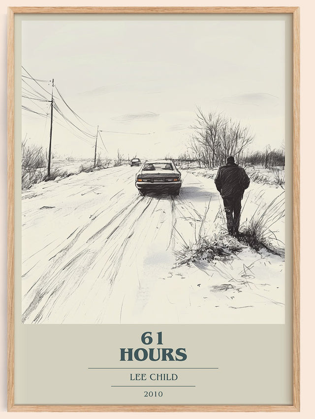 61 Hours Book Cover Poster by Lee Child