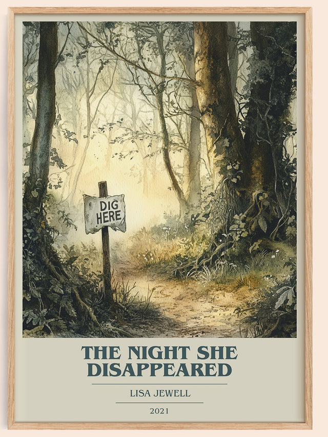 The Night She Disappeared Book Cover Poster by Lisa Jewell