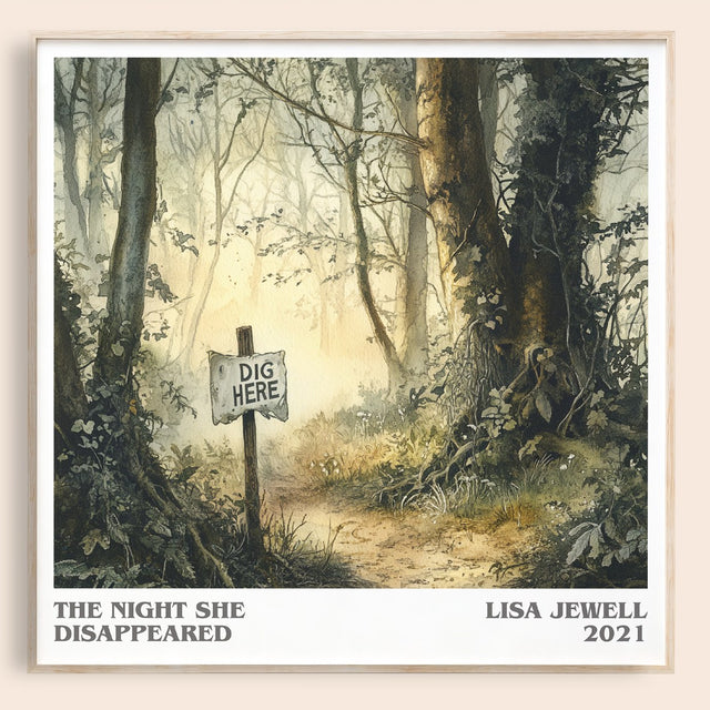 The Night She Disappeared Literary Art Print by Lisa Jewell