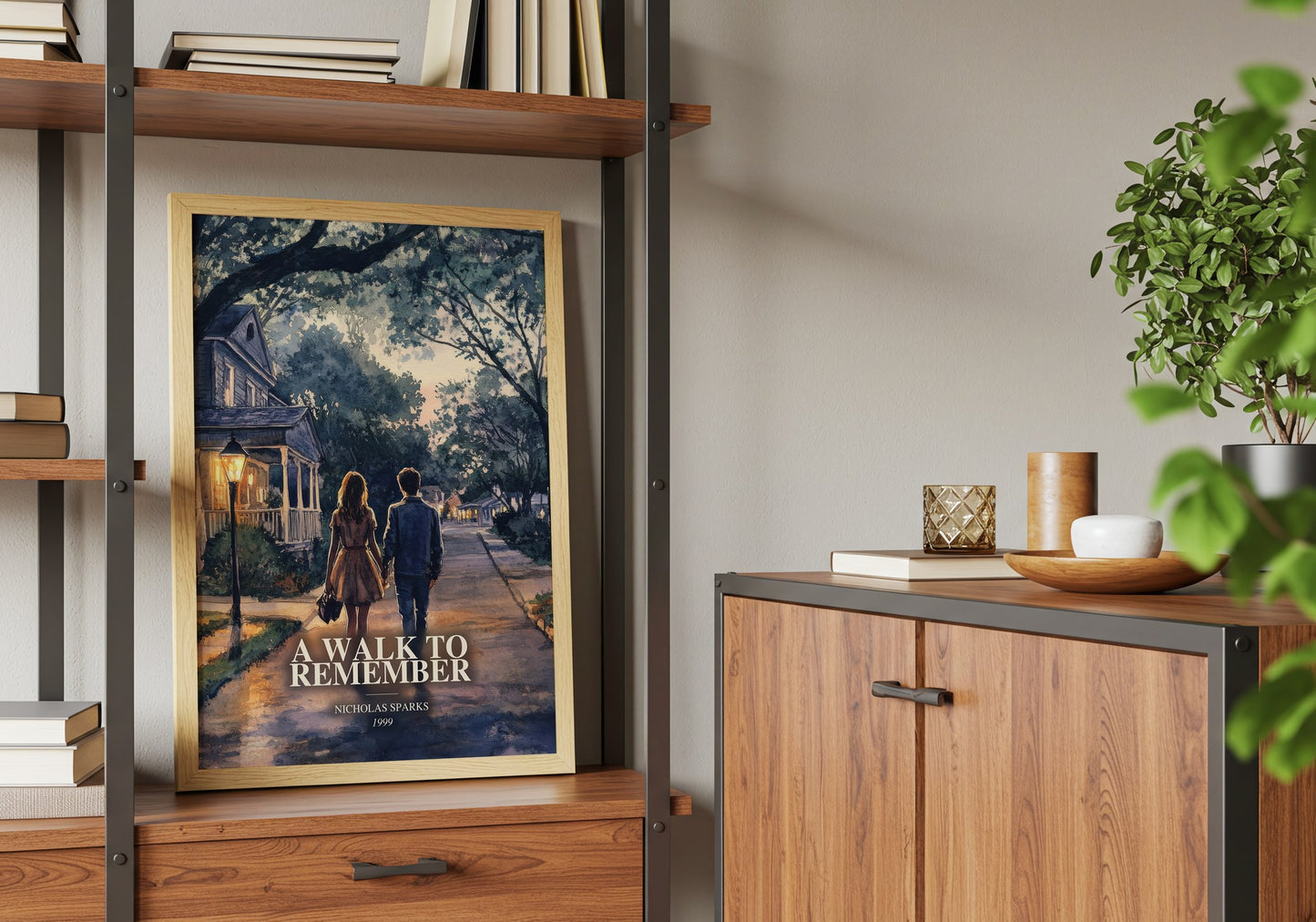 A Walk To Remember book watercolour illustration paper finish options – matte satin gloss