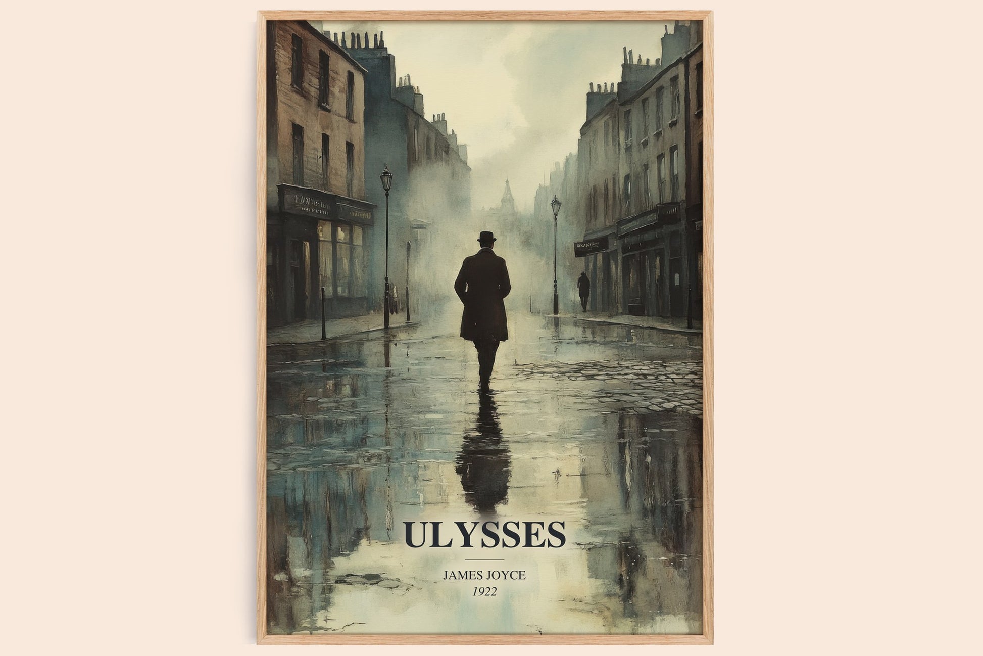 Ulysses watercolour book poster by James Joyce – framed literary art print