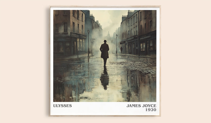 Ulysses Literary Art Print by James Joyce (Square style)
