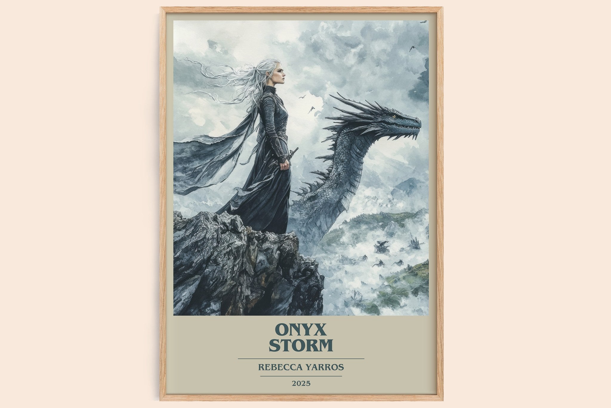 Onyx Storm Book Cover Poster by Rebecca Yarros