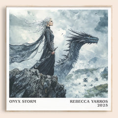 Onyx Storm Literary Art Print by Rebecca Yarros