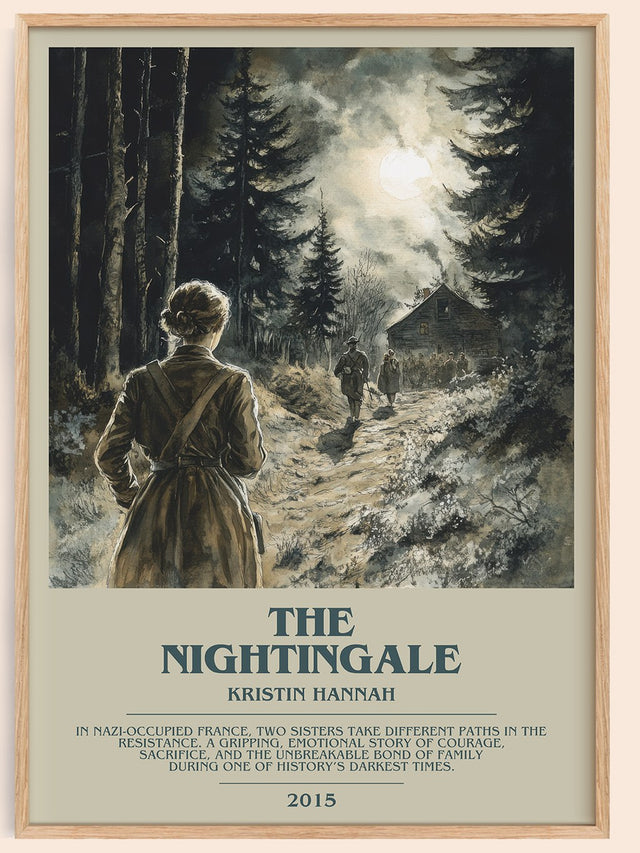 The Nightingale Bookish Wall Art by Kristin Hannah
