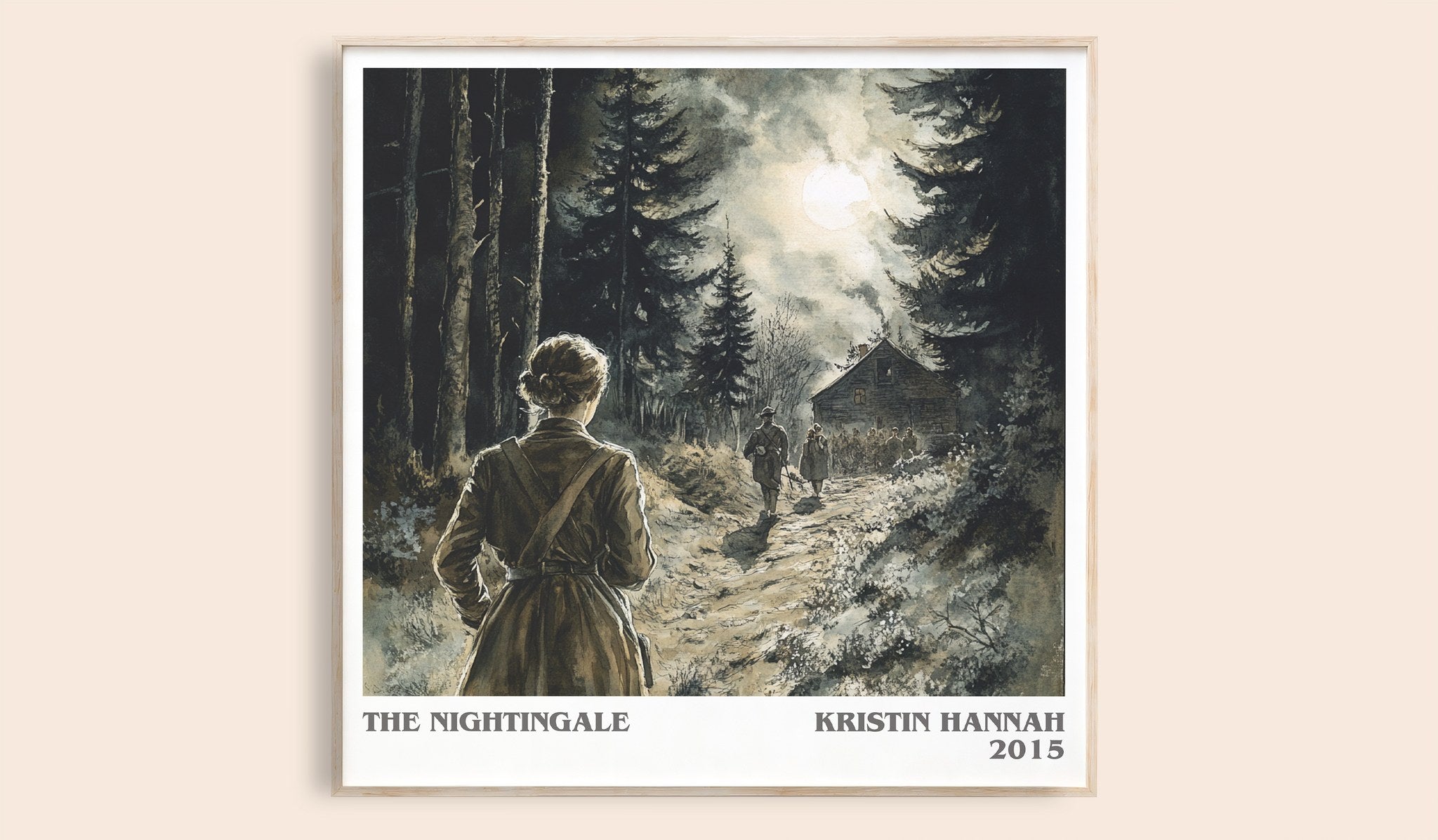 The Nightingale Literary Art Print by Kristin Hannah