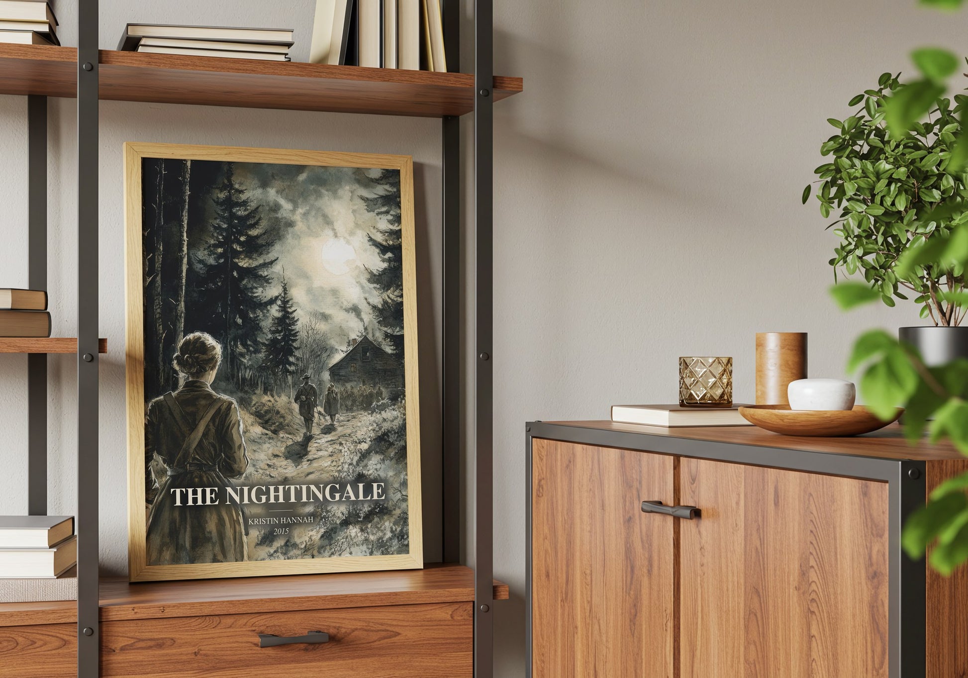 The Nightingale book watercolour illustration paper finish options – matte satin gloss