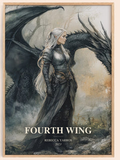 Fourth Wing Book Watercolour Illustration by Rebecca Yarros