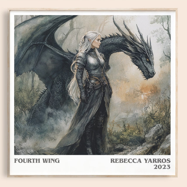 Fourth Wing Literary Art Print by Rebecca Yarros